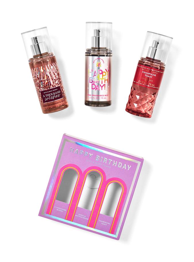 Happy Birthday Fine Fragrance Mist Trio Happy Birthday Fine Fragrance Mist Trio