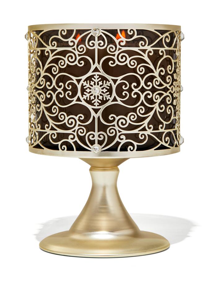 Ornate Snowflake Scroll Pedestal Ornate Snowflake Scroll Pedestal